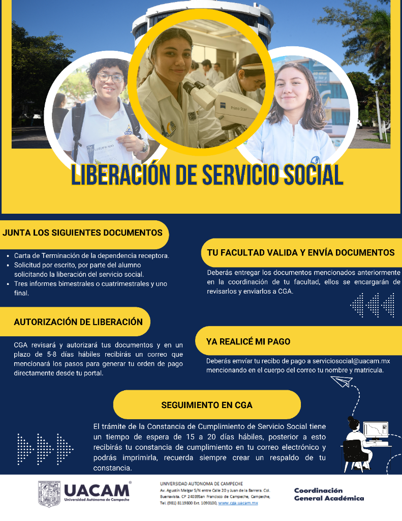Infografía - Liberación al Servicio Social